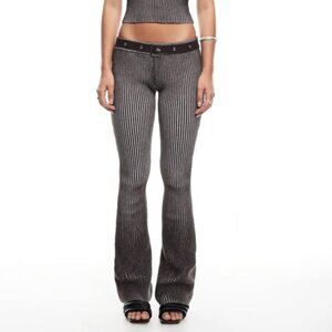 Lioness Black and Gray Flare Pants